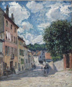 alfred-sisley-a-street-possibly-in-port-marly-1876_